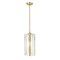 Z-Lite Alverton 1 Light Pendant, Rubbed Brass & Clear 3036P8-RB - alternate 7